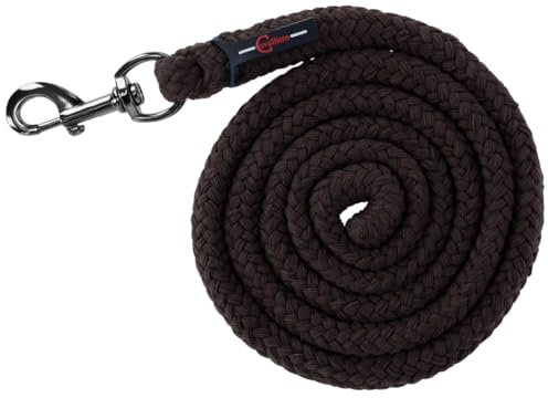 Covalliero Führstrick Coffee Karabinerhaken H/W 24