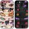 PBNDJVG 2 Stück Handyhülle für iPhone 12 Hülle 6.1'', Anime Motiv Cartoon Naruto Uchiha Itachi Sasuke Manga Muster Schutzhülle Jungs Case Schutz der Linse Design Silikon TPU Cover Stoßfest, Schwarz