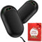 Chauffe Main Rechargeable Chaufferette Main Reutilisable Magnétiques 5000 mAh Chauffe Main Electrique 3 Niveaux de Chauffe Meilleur Cadeau pour Reno, Golf, Camping, Randonnée, Homme et Femme - Noir