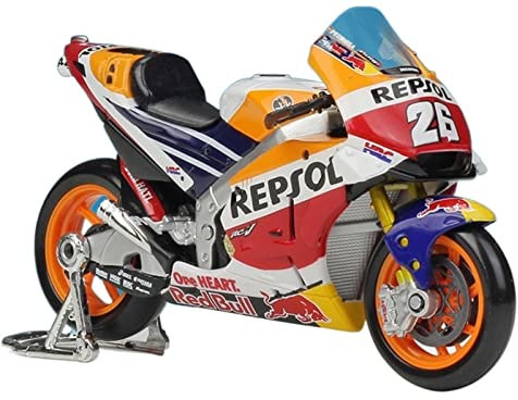 Für Yamaha 2018 Factory Racing Team NO.25,NO.46, Für Ducati 2018 Desmosedici NO.04, 1:18 Original Scale Rennsport Modelle Mini-Motorrad Sammlerstück Ornament Geschenk Für Fans Front End Linkage Hinter