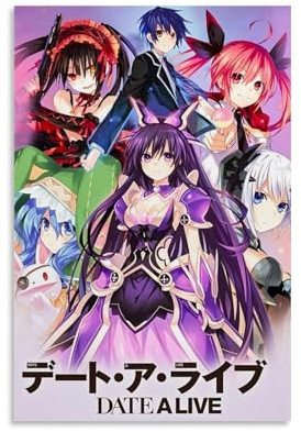 ZAJSGPUR Anime Date A Live Poster Dekorative Malerei Leinwand Wandkunst Wohnzimmer Poster Schlafzimmer Malerei 24x36inch(60x90cm)