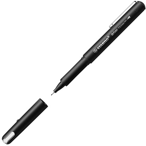 STABILO Premium Fineliner | 0,4 mm | fein | Schwarz | Dr!ver Serie