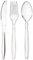 CaterCo 750 Pieces Clear Plastic Cutlery Set - 250 Forks, 250 Knives, 250 Spoons - Heavy Duty, Reusable, for Parties, BBQs, Catering, and Events - 160mm Food Safe Cutlery - (750 Pieces)