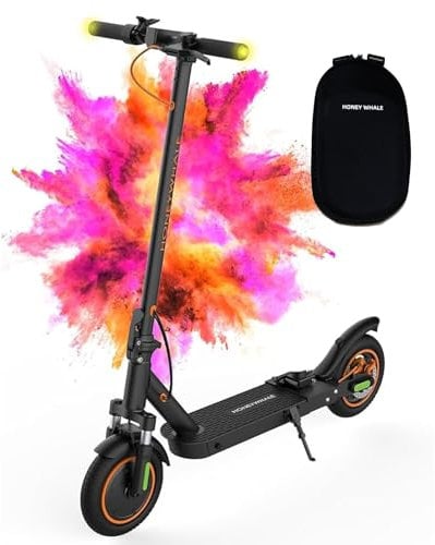 E Scooter, Elektro Elektroroller Erwachsene Elektroscooter, E Roller 35 Km Reichweite, 120 KG Tragkraft,10 Zoll Reifen, Duales Bremssystem, APP-Steuerung, M2 MAX