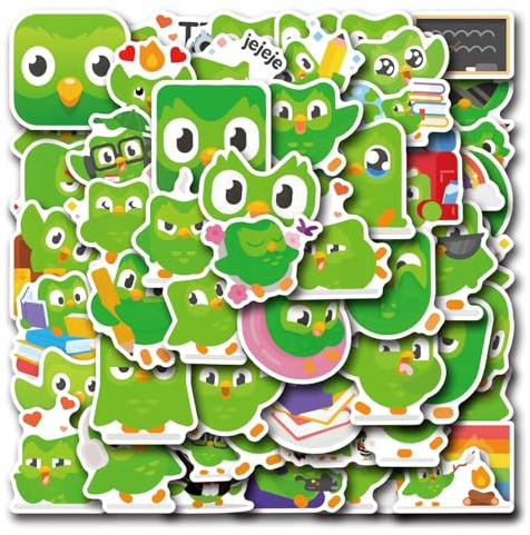 Eule Aufkleber 50 Stücke Niedlich Deko für Auto Laptop Skateboard Fahrrad Moped Motorrad Fahrrad Computer,Geeignet für Erwachsene Eule Sticker Set