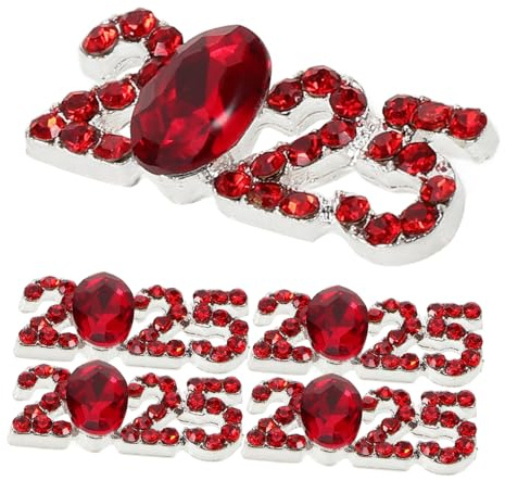 PartyKindom 5stücke Nagel-charms Strasssteinen Als Diy-nagel-dekoration Für Damennägel Und Künstliche Nägel Nagel-nummern-charms Für Maniküre-verzierung