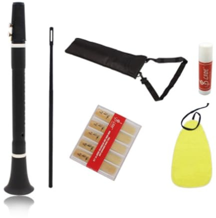 Pqahffowr Pocket Saxophone Mini Saxophone Set +10 Reeds and 1 Cork Grease Saxophone Beginner Clarinet 1Set