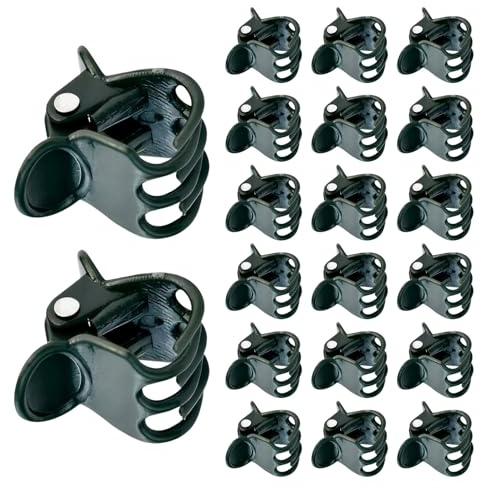 BAZEITFLOW 120 Stück Teiliges Matte Schwarz Robuste Tomaten Kletterpflanzenhalter Einfache Anwendung für Orchideen Gemüse und Garten Wiederverwendbar und Vielseitig im Freiland