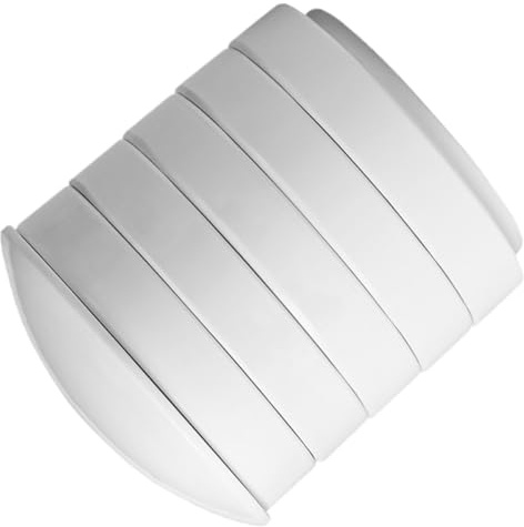 Veemoon Palette Ronde en Porcelaine Blanche Petite, Plateau de Mélange en Céramique Empilable à 5 Niveaux Couvercle, Plat à Pigments pour Aquarelle, Peinture Acrylique et Huile,