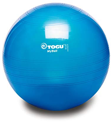 TOGU Gymnastikball MyBall, 45 cm, blau-transparent