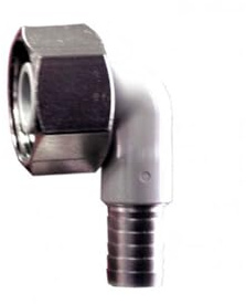 ich-zapfe.de Winkelverschraubung CNS 90° für Bierschlauch 5/8 Zoll, NW 10mm