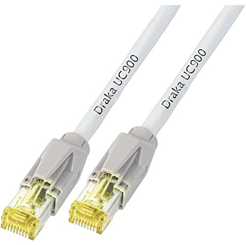 Draka Cat 6A/S/FTP Kabel [1x RJ45-Stecker - 1x RJ45 Stecker] - K8560GR.20-20.00m - Grau