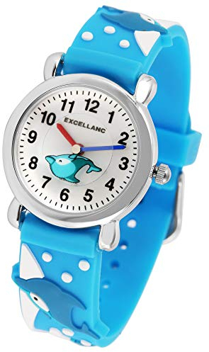 Excellanc Kinderuhr Junge & Mädchen Armbanduhr Kinder Analog – Kinder Uhr Kinderarmbanduhr ab 7 Jahre Kids Watch