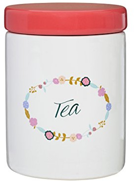 Premier Housewares Amelie Tea Canister, Multi-Colour