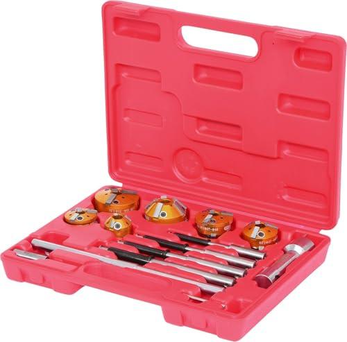 KS Tools 150.3570 Universal Ventilfräser-Satz zur Ventilsitzbearbeitung, 11-tlg.