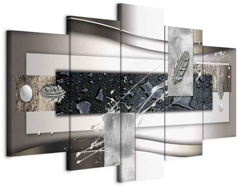 Cuadros B&D XXL - Leinwandbild Abstrakt 200x100cm, 200x100 cm, 5-teilig
