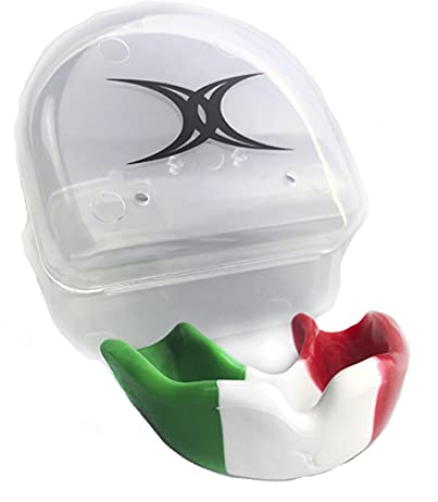 Gilbert Rugby Mundschutz Senior Tricolore Italien