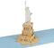 Sweetpopup® USA 3D Pop Up Karte Glückwunschkarte Grußkarte Reisegutschein Geschenkkarte Glückwunsch Geburtstag Urlaub Reise Amerika Newyork | Klappkarte Freiheitsstatue, 093