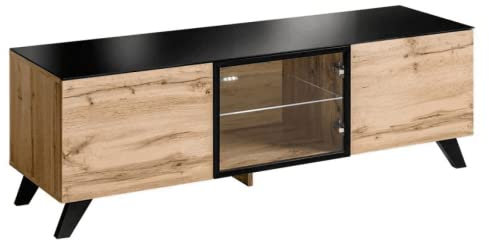 ASM Thin - Mueble de TV (150 cm x 45 cm x 47 cm), Madera