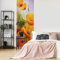 Fototapete Schmucker Mohn im Feld 96x260cm Mohnblumen Blüten Frühling Kunstdruck Knospen Wiese Vlies Tapete