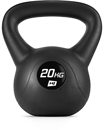 Hop-Sport Kettlebell 4–20 kg | Schwunghantel | Kugelhantel einzeln – Trainingsgewicht für Krafttraining Zuhause für Damen & Herren (20kg)