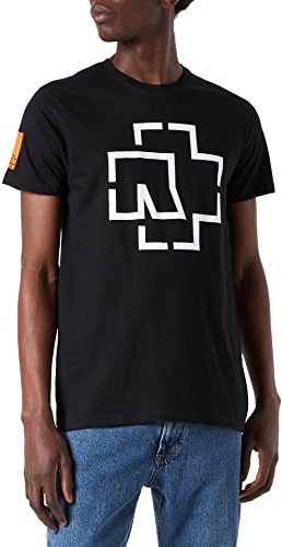 Other Brands Herren RS020-Rammstein Logo Tee T-Shirt, Black, XXL