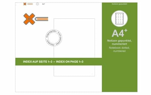 X17 A4+ Notizen/Notizheft | gepunktet für das revolutionäre X17-Notizbuch mit auswechselbaren Heften