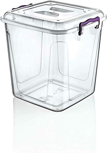 40L/20L/13L/11L/10L/8.5L/6.5L/5L/3.8L Clear Kitchen Pantry Storage Container Fridge Freezer Dishwasher Microwave Safe Food Storage Box Organizer Meal Carrier (40 Litre)