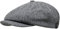 WEROR Herren Schiebermütze Flatcap Mütze Cap WEROR-324.1 (58-59, Grau)