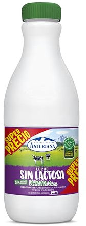Central Lechera Asturiana - Leche Desnatada, Sin Lactosa, Botella de 1,5 litros - 1 x 1500ml