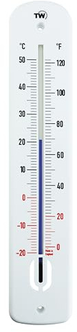 Großes Außenthermometer, 380 mm, Gartenthermometer, für den Außenbereich, im Gewächshaus, auf der Terrasse, auf der Sonnenterasse, im Schuppen, an der Wand, klassisches Thermometer, für innen, außen,