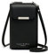 REETEE Sac Téléphone Portable Femmes Portefeuille en Cuir Petit Sac Bandoulière Femme Pochette Telephone Portable, Sac à Main Porte Feuille avec Porte Carte et Bandoulière Amovible (Noir)