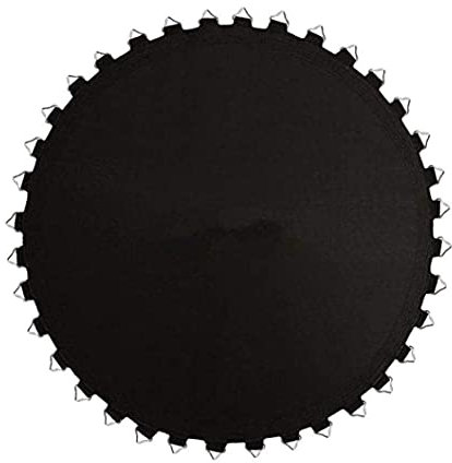 8ft 48 Rings Replacement Trampoline Mat,High Elastic Round Jumping Mats,UV Resistant Jumping Mats with Metal V-Hooks,Tarpoline Sheet Jumping Sheet Trampoline Round Frames Perfect Bounce Black