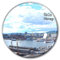Norwegen Oslo Kühlschrankmagnet, Kühlschrank-Aufkleber, dekorativer Magnet, Reise-Souvenir, Kristallglas