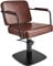 Ayala Friseurstuhl ENZO braun Friseursessel 360° Drehbar Frisörstuhl Barberstuhl Höhenverstellbarer Barbersessel Hydraulischer Friseurbedarf