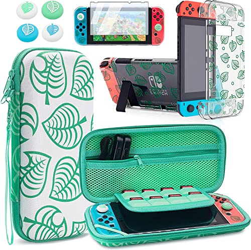 Ejoyous Tragetasche für Animal Crossing, Lite zubehör für Lite Tasche hülle Panzerglas Schutzfolien tragbare Reiseaufbewahrung Konsole und Zubehör