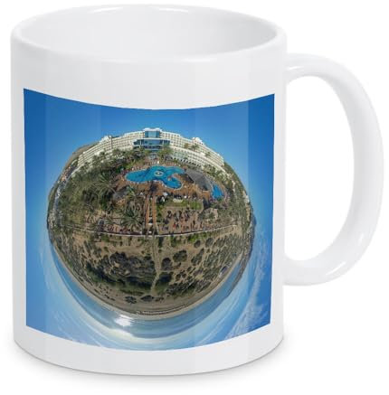 artboxONE Tasse Fuerteventura CC-Palace Beach; 30m von Dienstleistungsdrohne.de - Kaffeetasse Städte