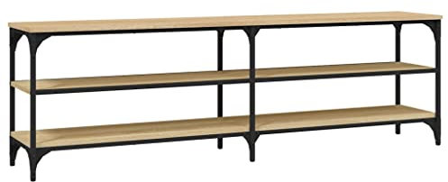 vidaXL Mueble de TV Madera contrachapada Roble Sonoma 160x30x50 cm