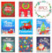 Lucomb 8 Pack Christmas Swedish Dishcloths Reusable, Kitchen Sponges Soft Absorbent Swedish Towels Dish Cloths Washable Decorative for Kitchen Washing Dishes Bathroom Office Hand Towel Cleaning