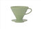 Hario V60 Keramik-Kaffeetropfer, rauchgrün, Größe 02