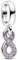 Lkwidi Charme Funkelnde Unendlichkeit Charms-Anhänger 925 Sterling Silber Charm Bead Pendant für Europäische Armbänder und Halsketten
