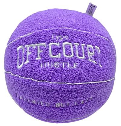 MAIDONG 3D Offcourt Basketball Kissen | Flauschiges Weiches Plüschball für Schlafzimmer | 25CM Pillow Deko Zimmer Geschenke für Jungen Mädchen