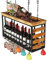 Weinregale, hängendes Weinregal/Bar-Weinglasregal/hängender Flaschenhalter/schwebendes Barregal/Deckendekorationsregal für Bars, Restaurants, Küchen/Stielglasregal/60 * 30 * 55 cm