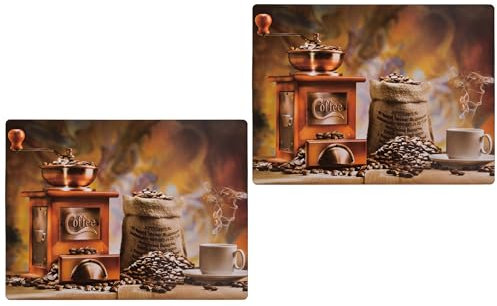 Platzsets/Tischsets – Tischauflagen Kork-Untersetzer 2er Pack - Stilvolle Kork-Tischuntersetzer im Doppelpack Weihnachtszeit