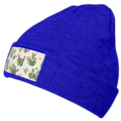 ZISHAK Niedliche Kaktus-Mütze, Unisex, modisch, gestrickt, perfekt für kaltes Wetter, bequeme und warme Mütze, Niedlicher Kaktus, Einheitsgröße