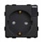 Steckdoseneinsatz 230V schwarz mit Schalter RTX SH