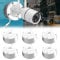 6 Stück Abzweigdose Wasserdicht, Kamera Anschlussdose Wasserdichte Anschlussdose für Überwachungskamera Montagebox Universal Abzweigdose für Bullet Überwachungskamera Metall Aluminium Junction box