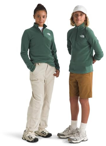 The North Face Glacier 1/4 Zip Po Pullover per Bambini Duck Green 170