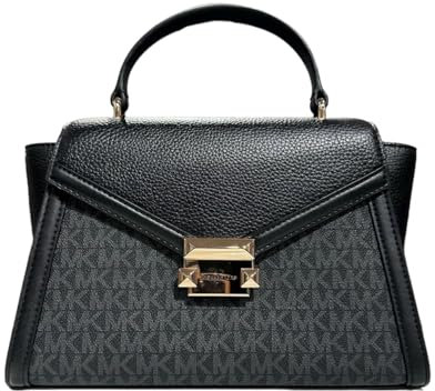 Michael Michael Kors Whitney Damen Umhängetasche, Schwarz, Schwarz