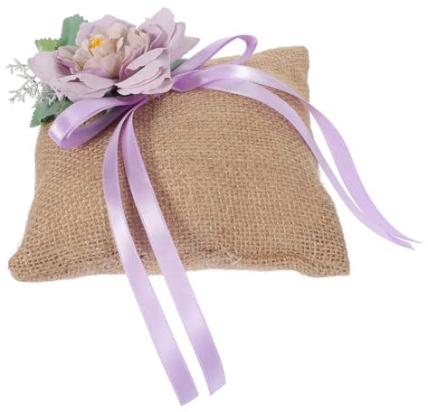 HOMOCONO Ringkissen Für Hochzeitsträger Hochzeitsdekoration Ringträgerkissen Mit Ringe Halter Hochzeitceremonie